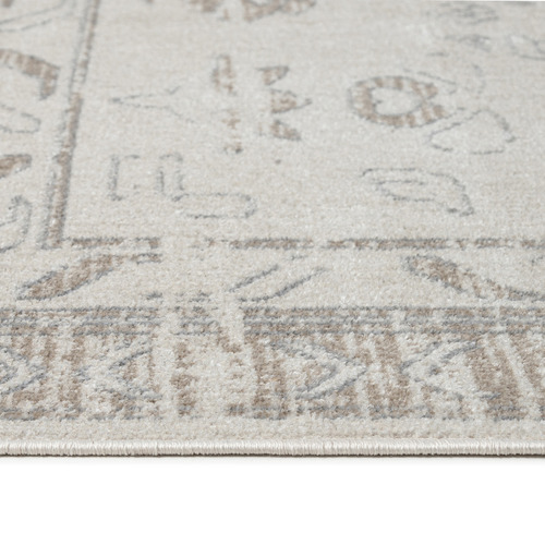 Grey Roseburg Traditional Machine Washable Rug