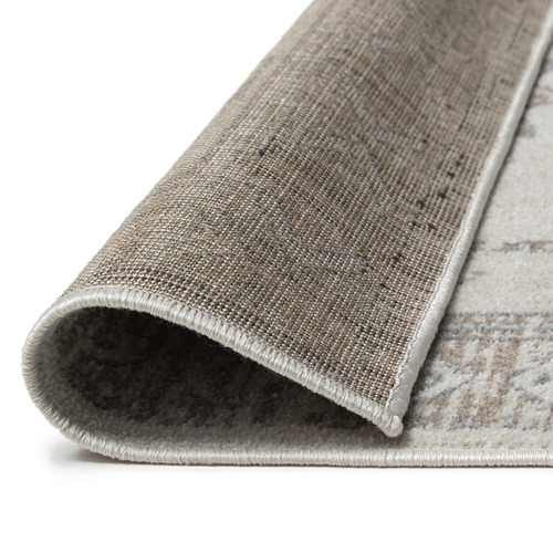 Grey Roseburg Traditional Machine Washable Rug