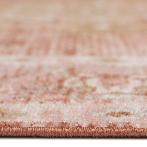 Terracotta Salem Traditional Machine Washable Rug