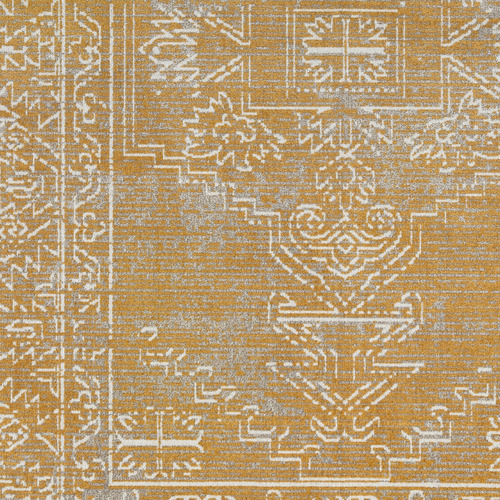Gold Corvallis Traditional Machine Washable Rug