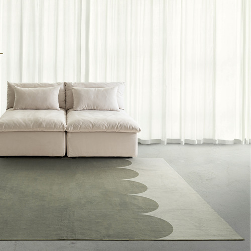 Green Norris Machine Washable Rug