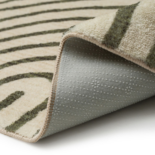 Green Glendale Machine Washable Rug
