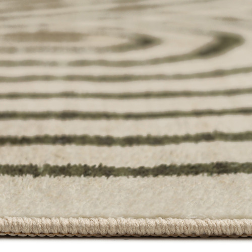 Green Glendale Machine Washable Rug
