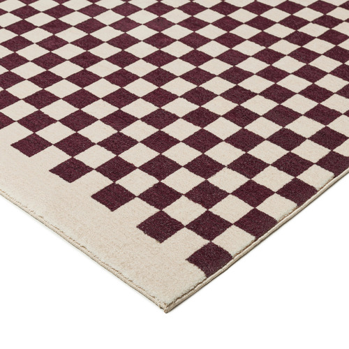 Burgundy Cordova Machine Washable Rug