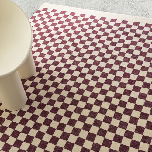 Burgundy Cordova Machine Washable Rug