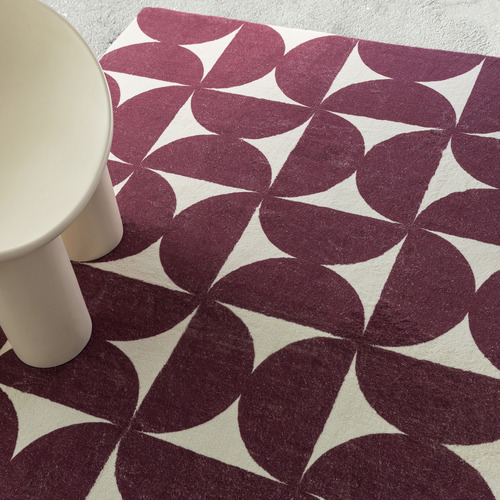 Burgundy Winslow Machine Washable Rug