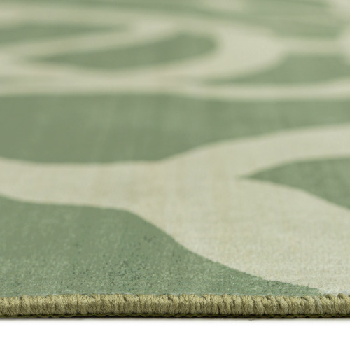 Green Montrose Machine Washable Rug
