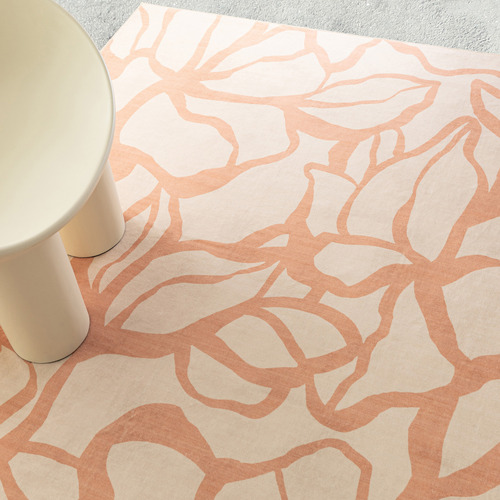 Coral Montrose Machine Washable Rug