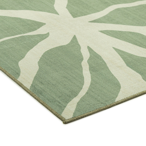 Green Montrose Machine Washable Rug