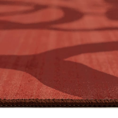 Red Montrose Machine Washable Rug