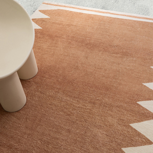 Brown Seymour Machine Washable Rug