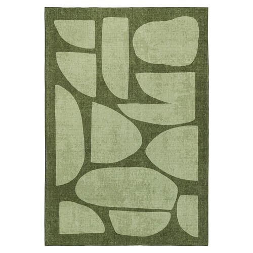 Green Benton Machine Washable Rug