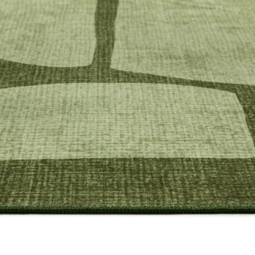 Green Benton Machine Washable Rug
