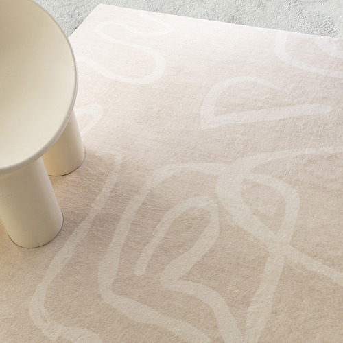Beige Sheridan Machine Washable Rug