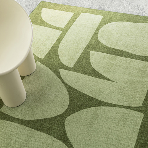 Green Benton Machine Washable Rug