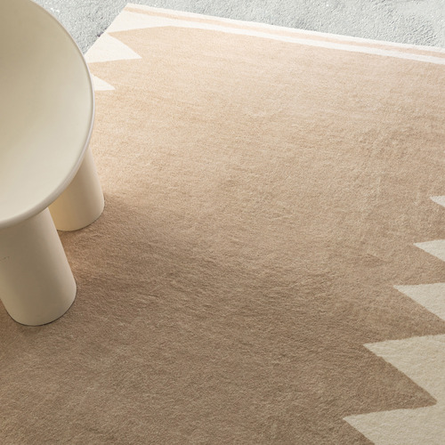 Beige Seymour Machine Washable Rug