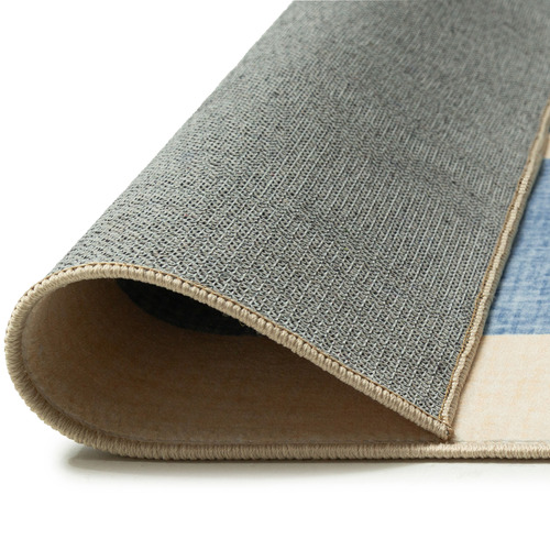 Blue Benton Machine Washable Rug