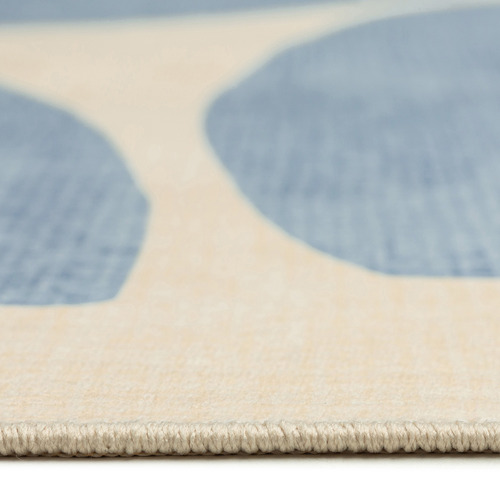 Blue Benton Machine Washable Rug