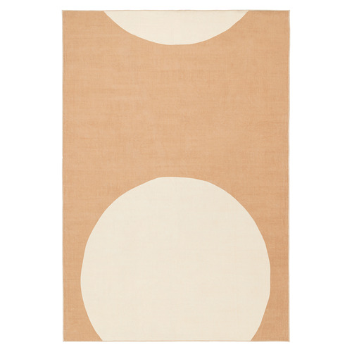 Orange Dorado Machine Washable Rug