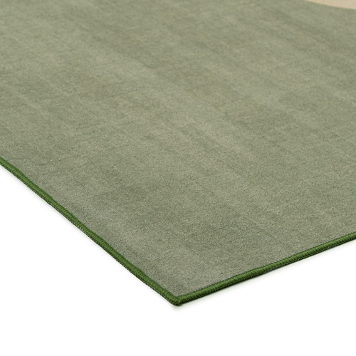 Green Haines Machine Washable Rug
