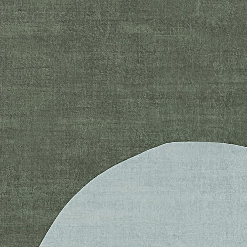 Green Dorado Machine Washable Rug