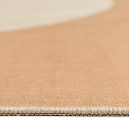 Orange Dorado Machine Washable Rug