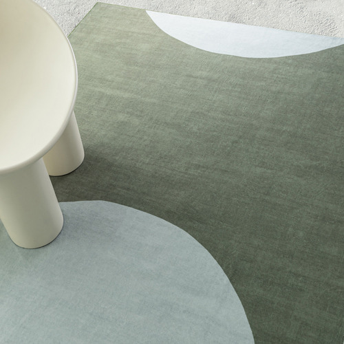 Green Dorado Machine Washable Rug