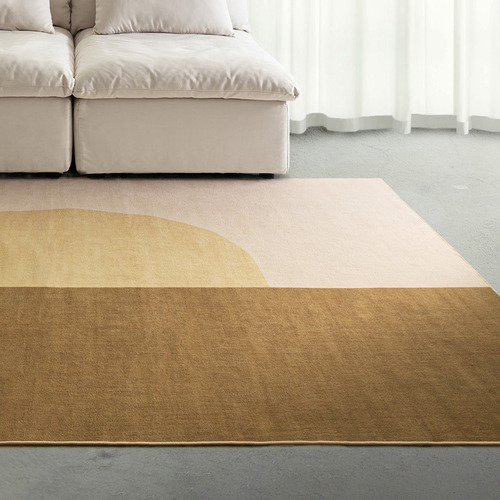 Gold Haines Machine Washable Rug