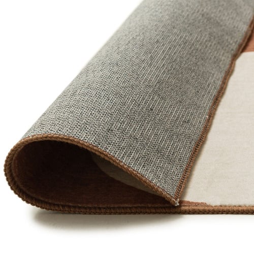 Terracotta & Ivory Kaelix Machine Washable Rug