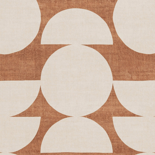 Terracotta & Ivory Kaelix Machine Washable Rug