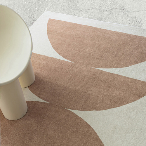 Beige Kairo Machine Washable Rug