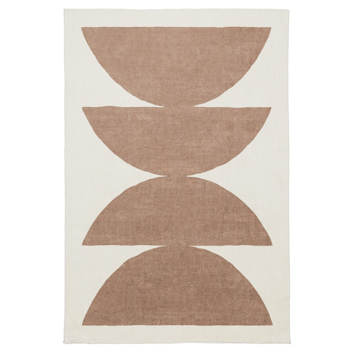 Beige Kairo Machine Washable Rug