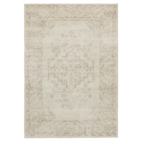 Taupe Oraen Machine Washable Rug
