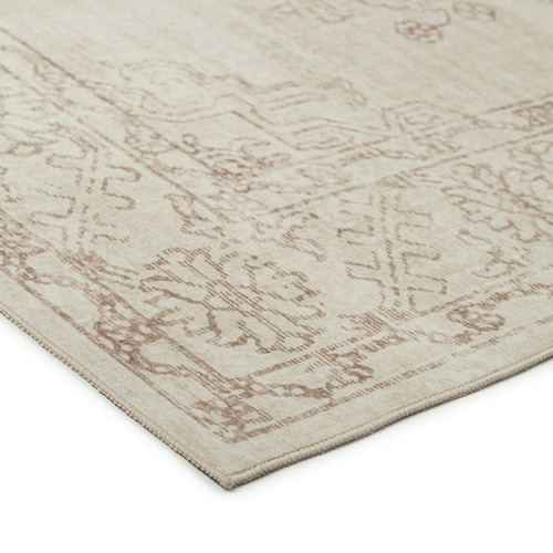Taupe Oraen Machine Washable Rug