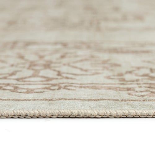 Taupe Oraen Machine Washable Rug