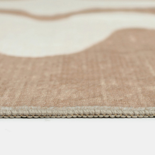 Beige & Ivory Oraen Machine Washable Rug