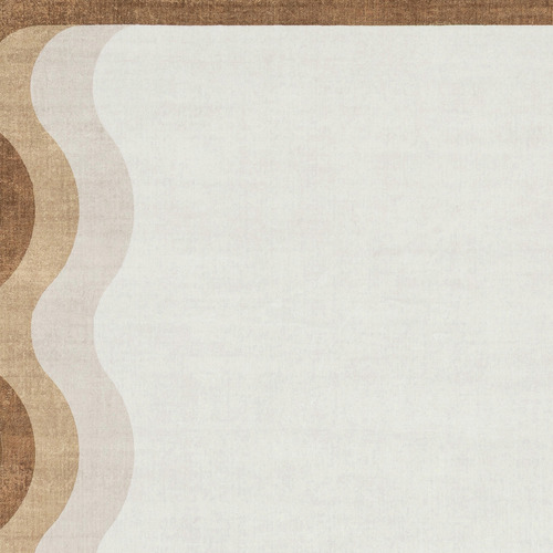 Brown & Cream Oraen Machine Washable Rug