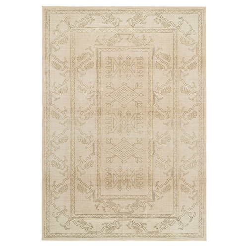 Beige Oraen Machine Washable Rug