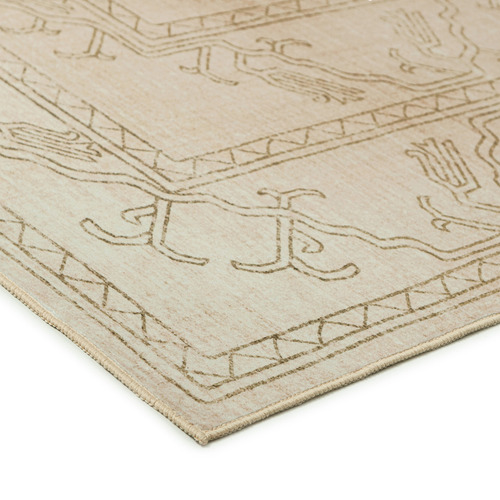 Beige Oraen Machine Washable Rug