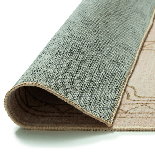 Beige Oraen Machine Washable Rug