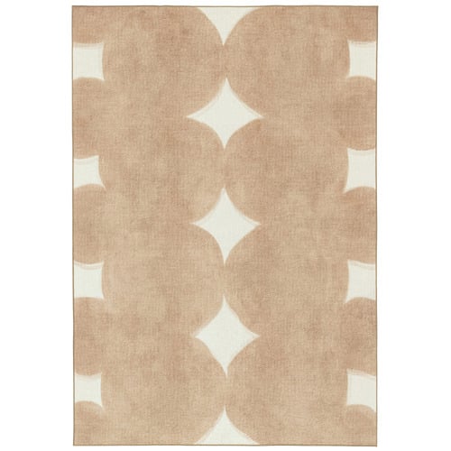 Beige & Ivory Nisha Washable Indoor/Outdoor Rug