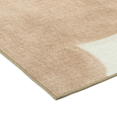 Beige & Ivory Nisha Washable Indoor/Outdoor Rug