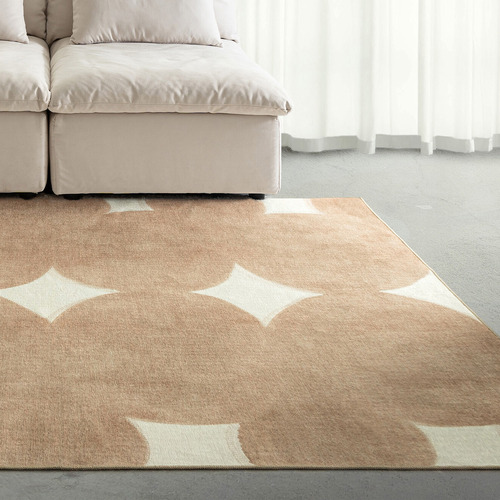 Beige & Ivory Nisha Washable Indoor/Outdoor Rug