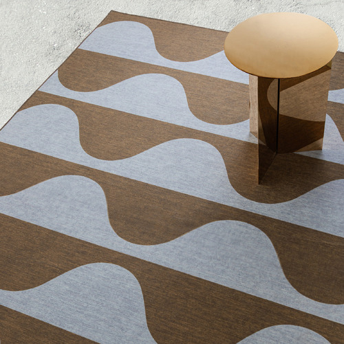 Brown & Blue Keoni Washable Indoor/Outdoor Rug