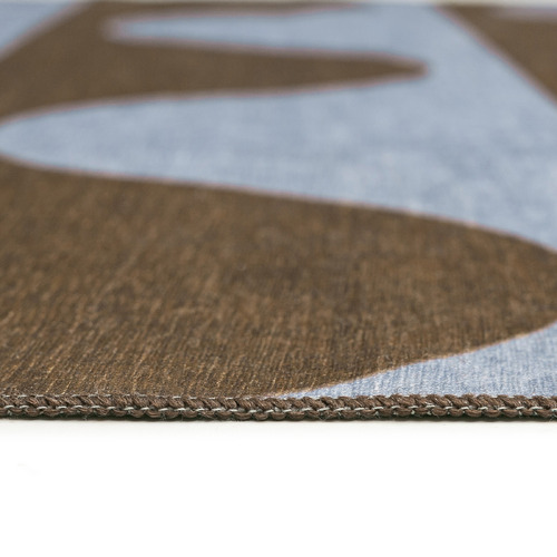 Brown & Blue Keoni Washable Indoor/Outdoor Rug