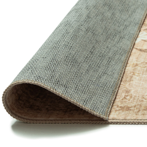 Beige & Ivory Halia Machine Washable Rug