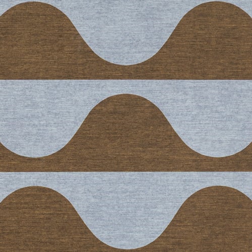 Brown & Blue Keoni Washable Indoor/Outdoor Rug