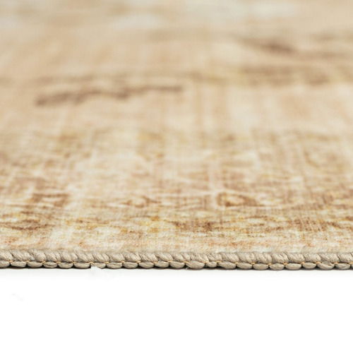 Beige & Ivory Halia Machine Washable Rug
