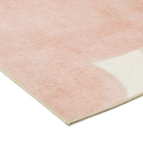 Peach Nisha Washable Indoor/Outdoor Rug