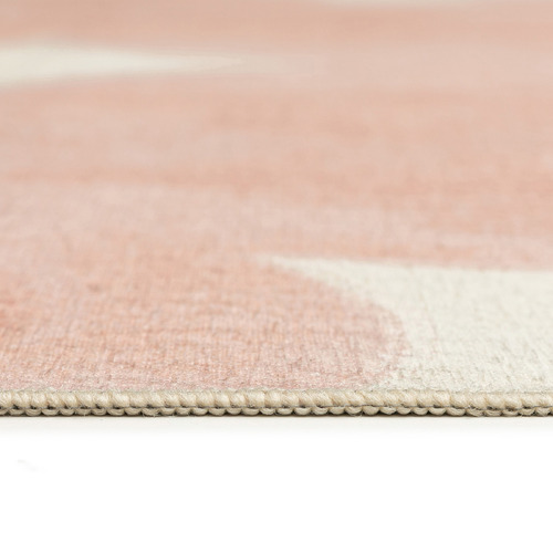 Peach Nisha Washable Indoor/Outdoor Rug